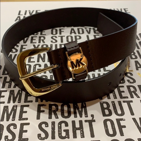 MICHAEL Michael Kors Accessories - Michael Kors Brown Leather Belt